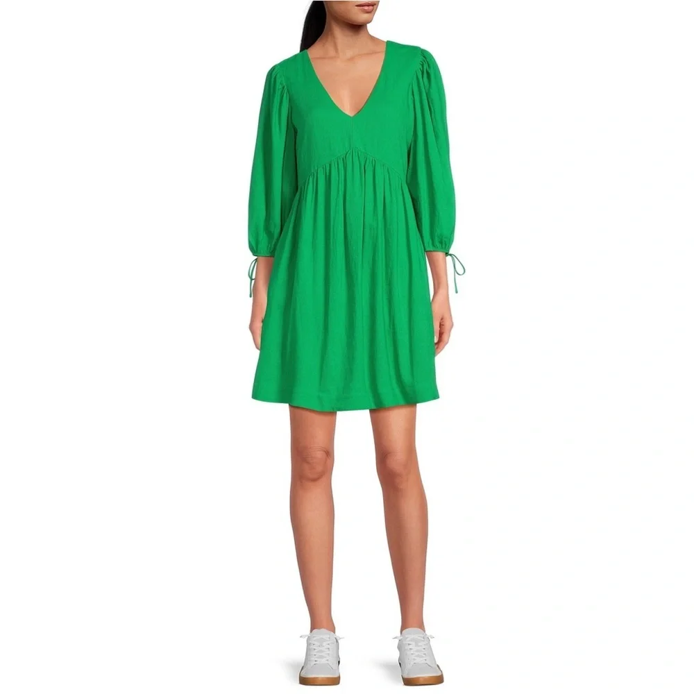 EVERY V-Neck Linen Blend Sundress NWT - Picture 1 of 4